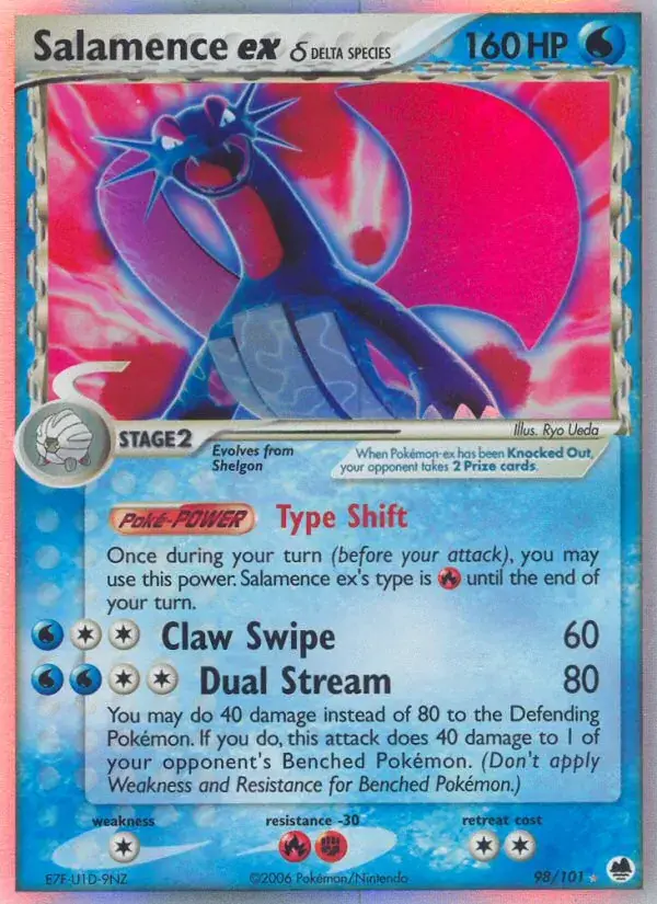 Salamence ex δ - 98/101 - Dragon Frontiers