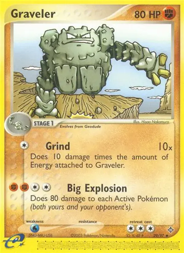 Graveler - 29/100 - Dragon