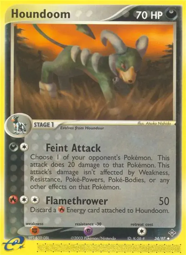Houndoom - 34/100 - Dragon