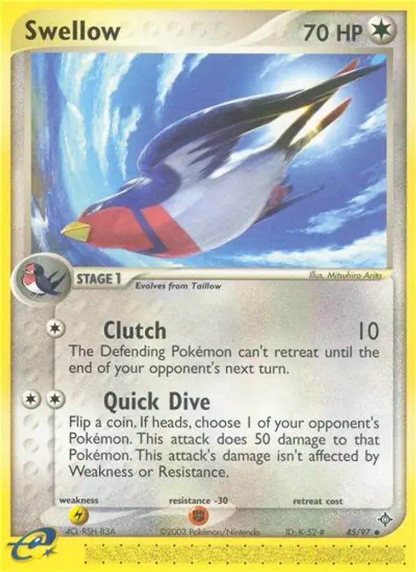 Swellow - 45/100 - Dragon