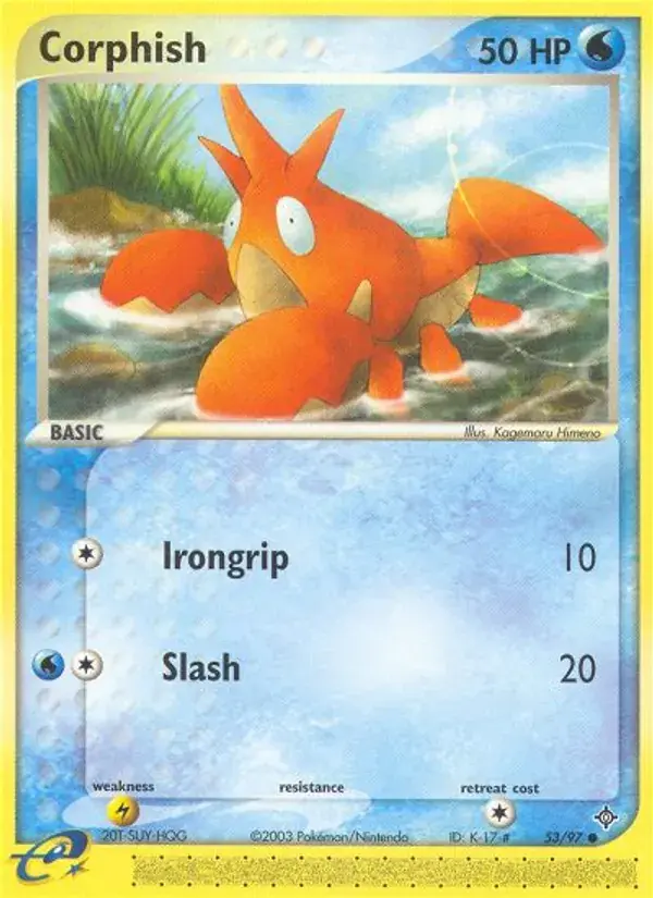 Corphish - 53/100 - Dragon