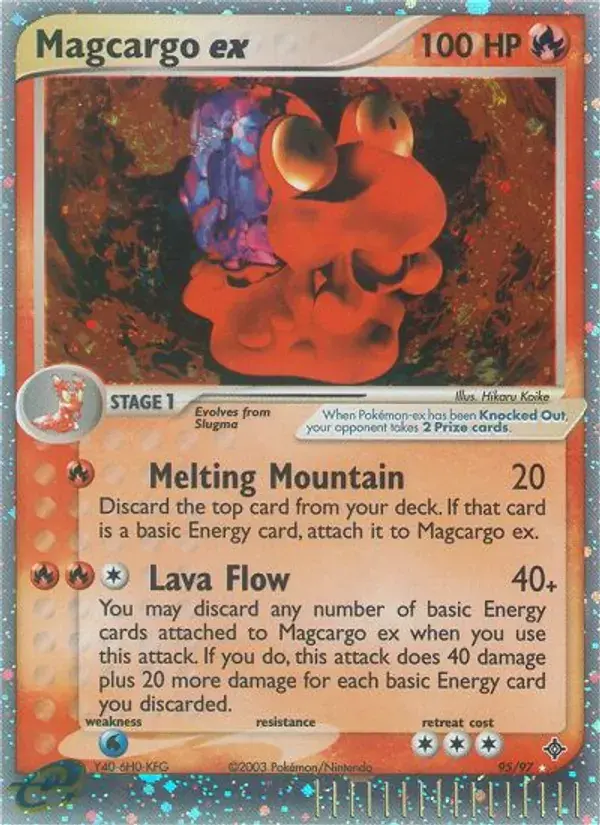 Magcargo ex - 95/100 - Dragon