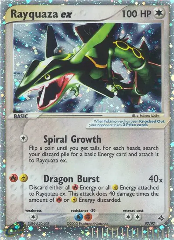 Rayquaza ex - 97/100 - Dragon