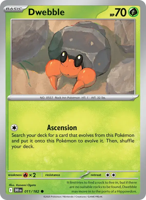 Dwebble - 011/244 - Destined Rivals