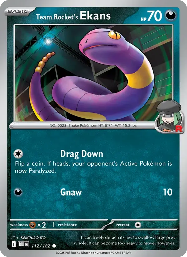 Team Rocket's Ekans - 112/244 - Destined Rivals