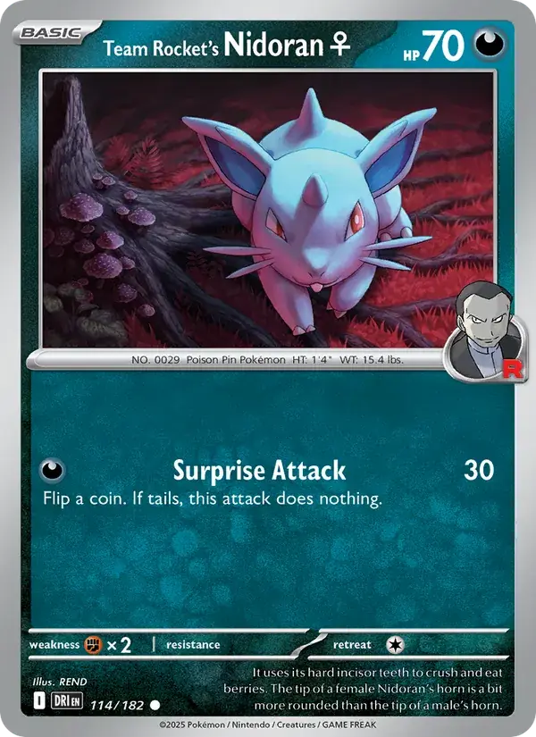 Team Rocket's Nidoran♀ - 114/244 - Destined Rivals