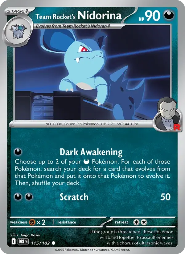 Team Rocket's Nidorina - 115/244 - Destined Rivals
