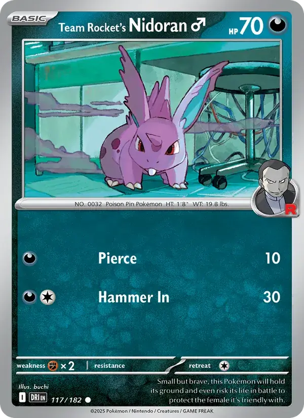 Team Rocket's Nidoran♂ - 117/244 - Destined Rivals