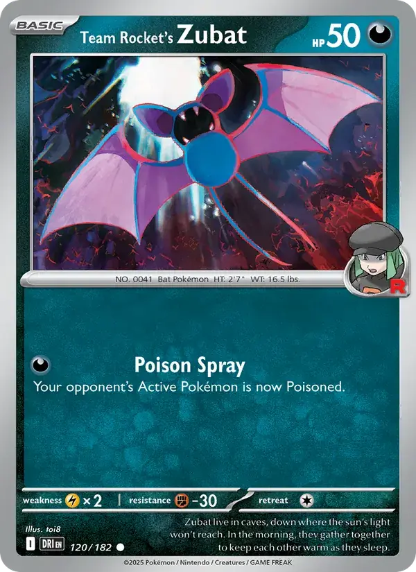 Team Rocket's Zubat - 120/244 - Destined Rivals