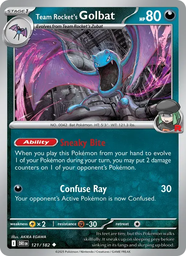 Team Rocket's Golbat - 121/244 - Destined Rivals