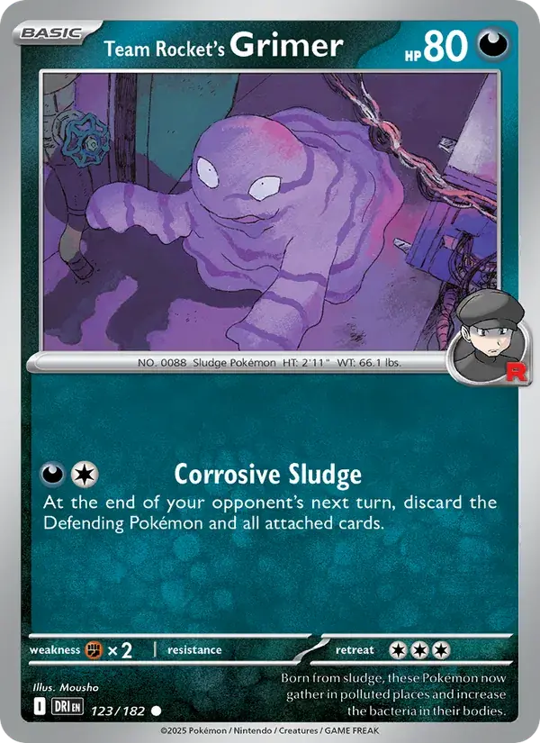 Team Rocket's Grimer - 123/244 - Destined Rivals