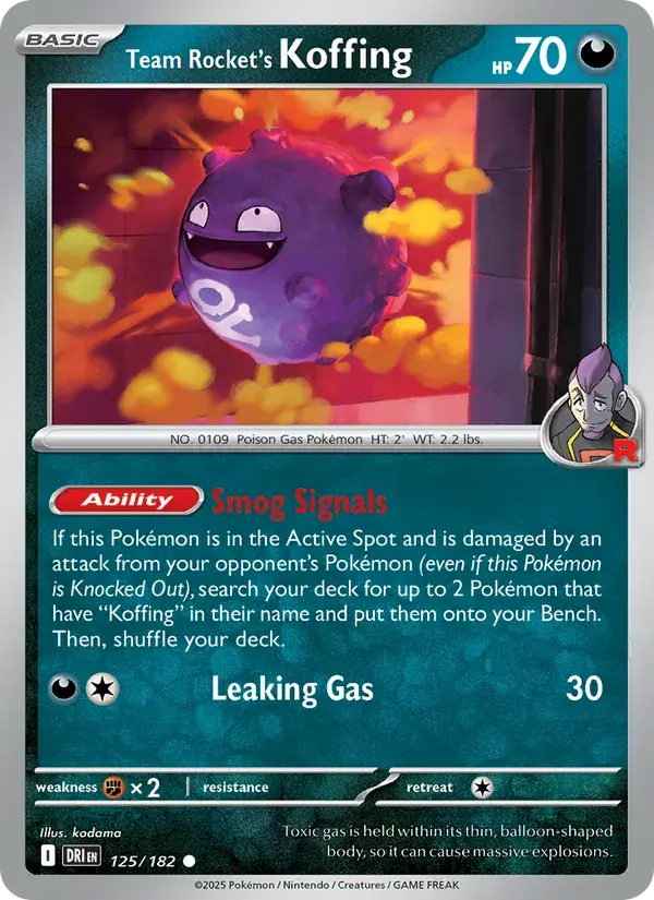 Team Rocket's Koffing - 125/244 - Destined Rivals