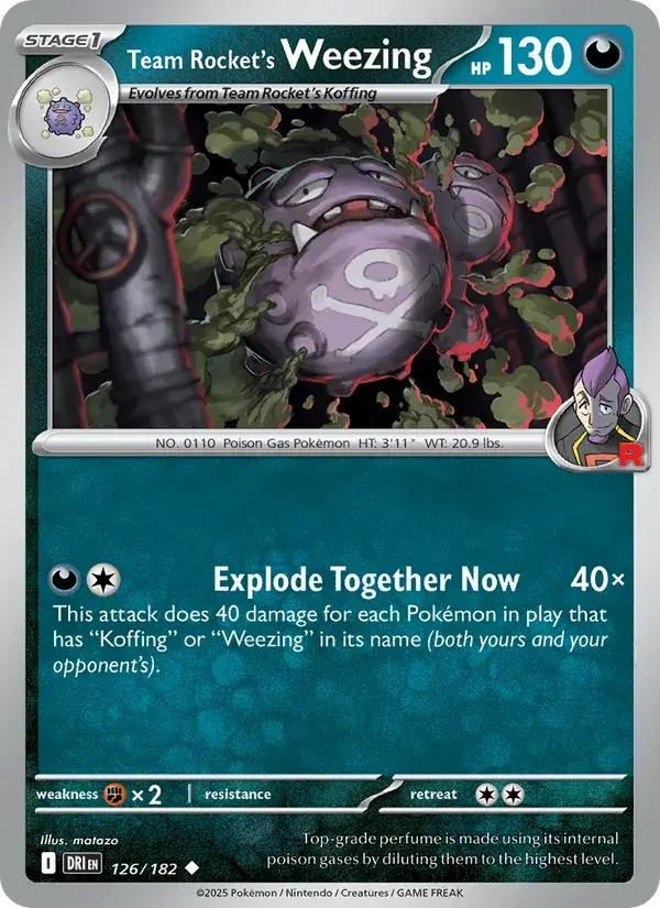 Team Rocket's Weezing - 126/244 - Destined Rivals