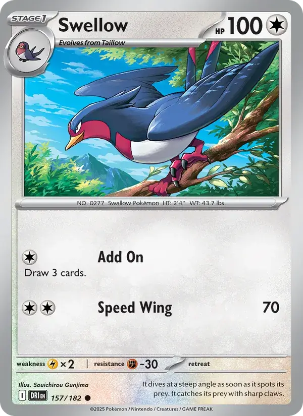 Swellow - 157/244 - Destined Rivals
