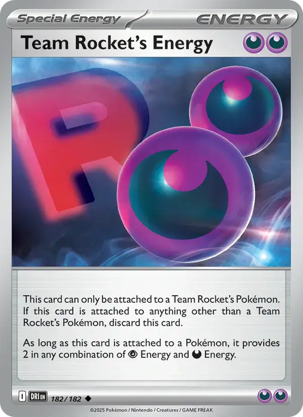 Team Rocket's Energy - 182/244 - Destined Rivals