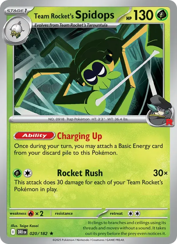 Team Rocket's Spidops - 020/244 - Destined Rivals