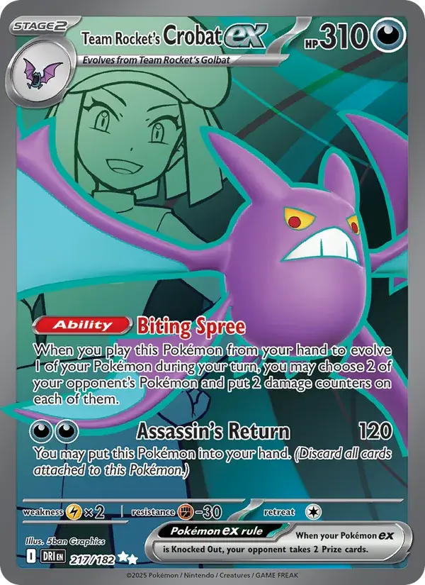 Team Rocket's Crobat ex - 217/244 - Destined Rivals