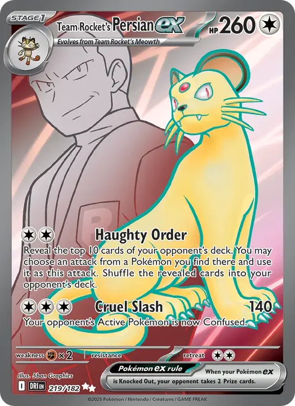 Team Rocket's Persian ex - 219/244 - Destined Rivals