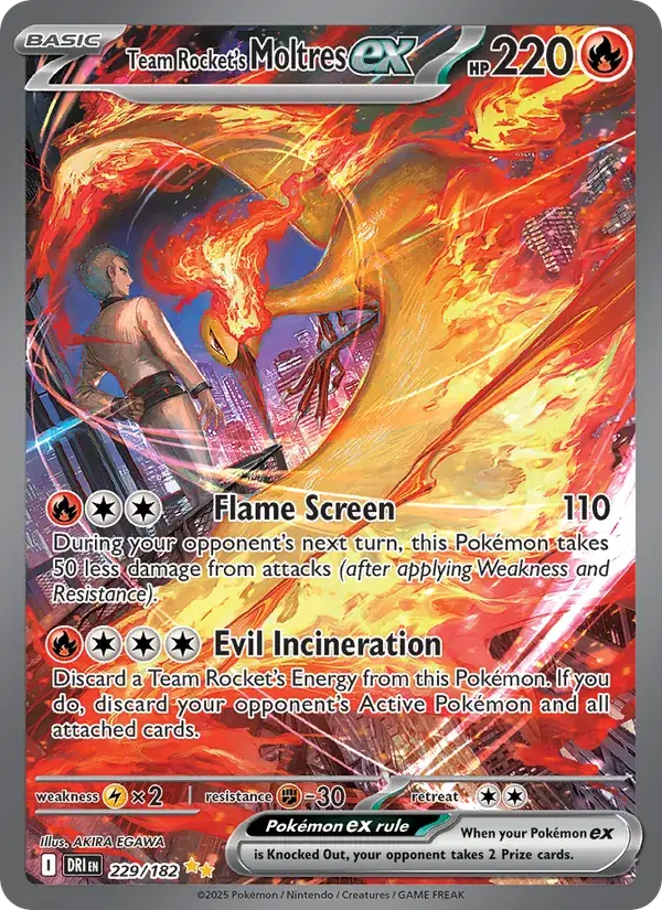 Team Rocket's Moltres ex - 229/244 - Destined Rivals