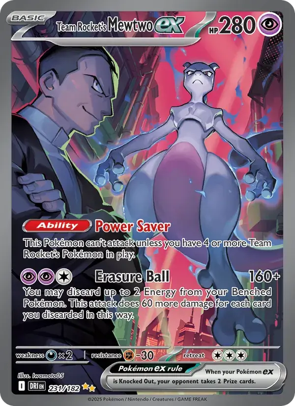Team Rocket's Mewtwo ex - 231/244 - Destined Rivals
