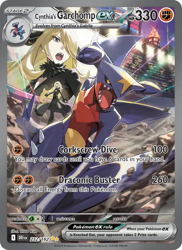 Cynthia's Garchomp ex - 232/244 - Destined Rivals