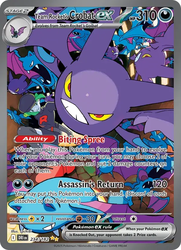 Team Rocket's Crobat ex - 234/244 - Destined Rivals