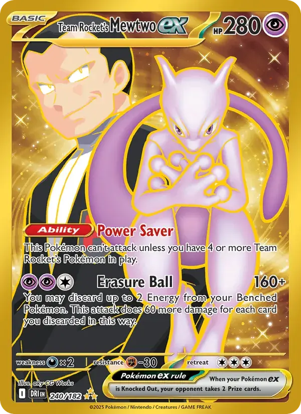 Team Rocket's Mewtwo ex - 240/244 - Destined Rivals