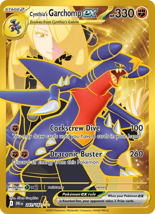 Cynthia's Garchomp ex - 241/244 - Destined Rivals