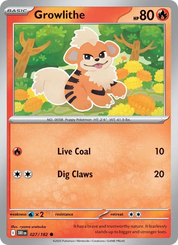 Growlithe - 027/244 - Destined Rivals
