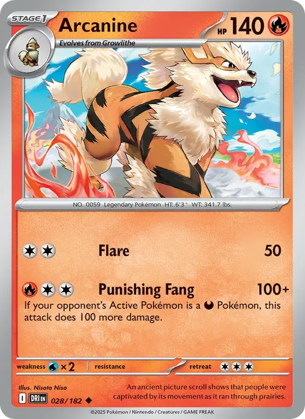 Arcanine - 028/244 - Destined Rivals