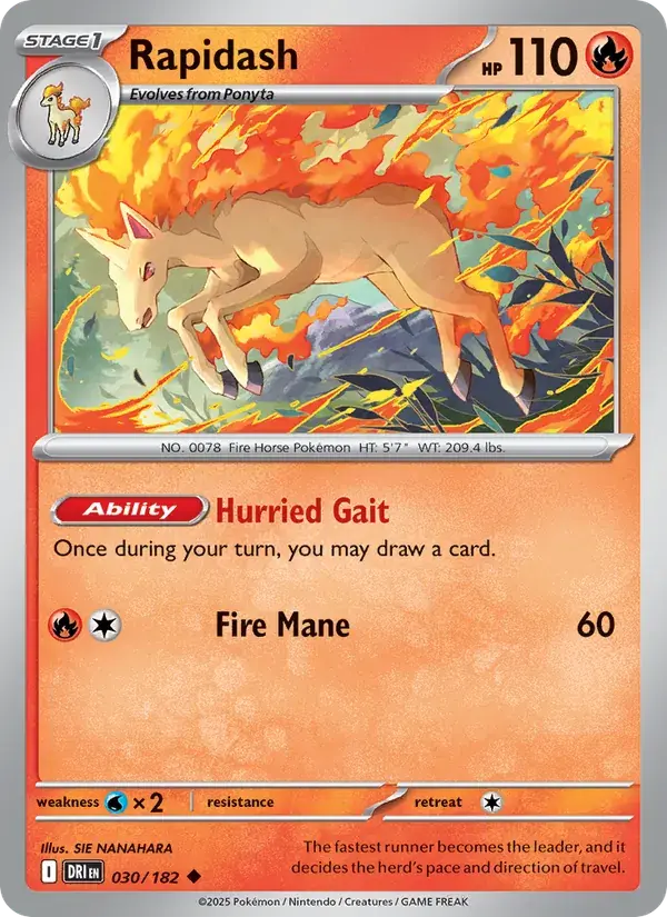 Rapidash - 030/244 - Destined Rivals