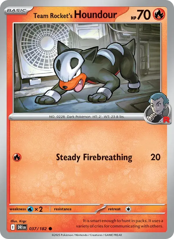 Team Rocket's Houndour - 037/244 - Destined Rivals