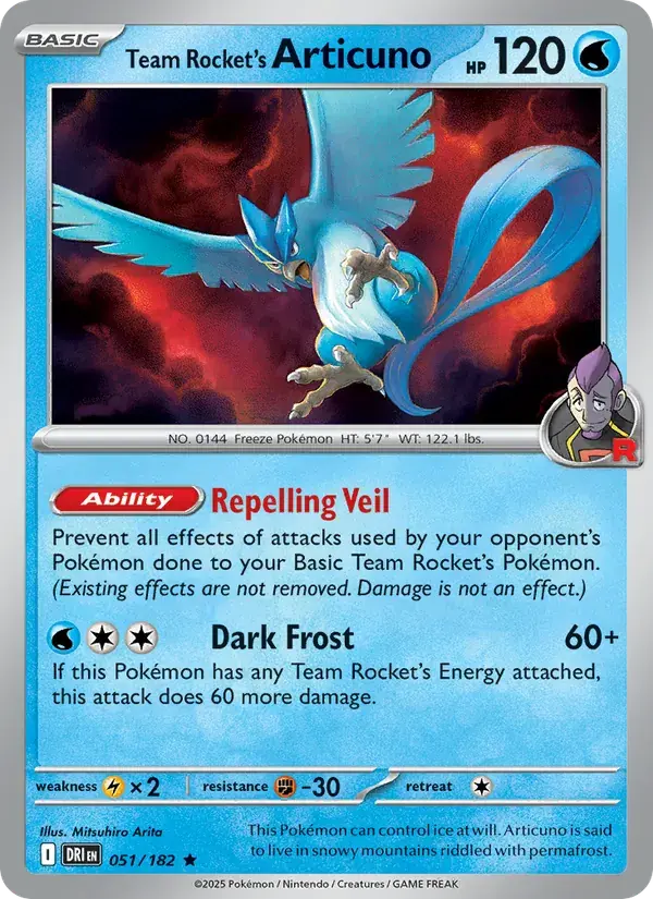 Team Rocket's Articuno - 051/244 - Destined Rivals
