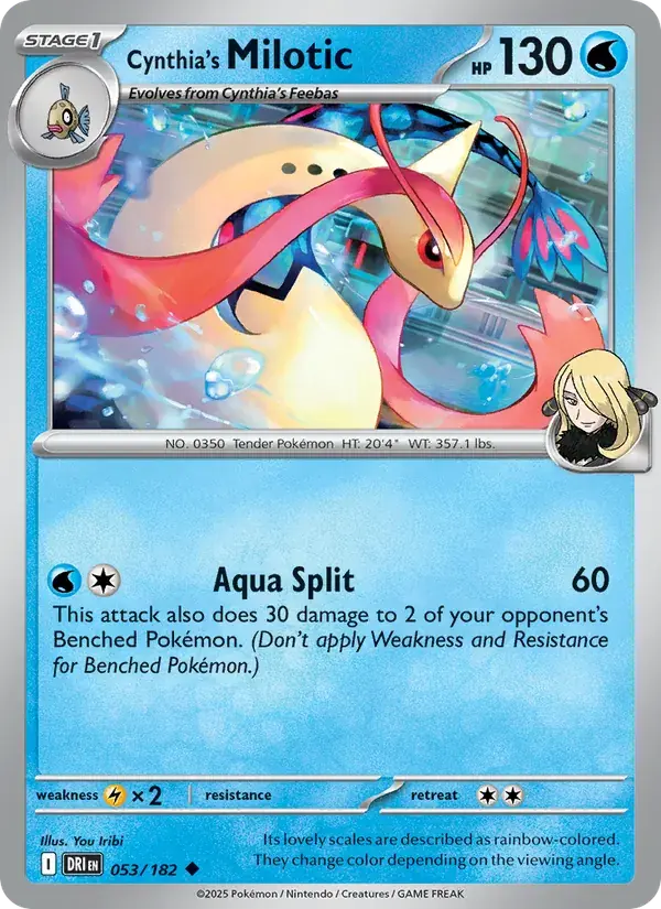 Cynthia's Milotic - 053/244 - Destined Rivals
