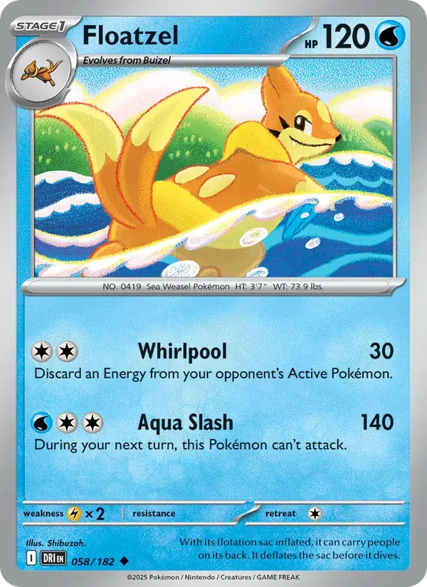 Floatzel - 058/244 - Destined Rivals
