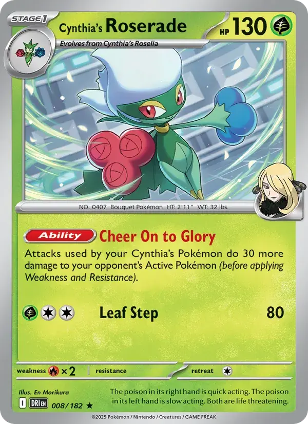 Cynthia's Roserade - 008/244 - Destined Rivals