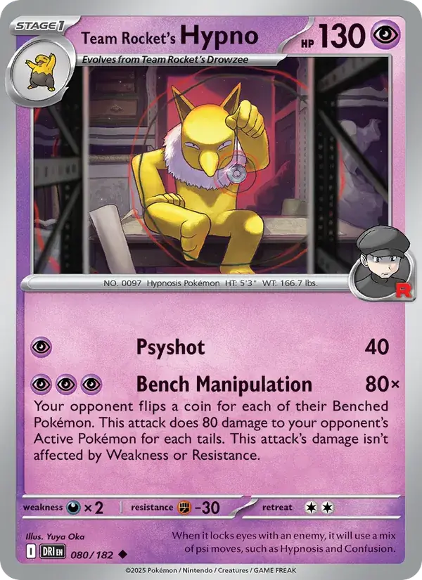 Team Rocket's Hypno - 080/244 - Destined Rivals