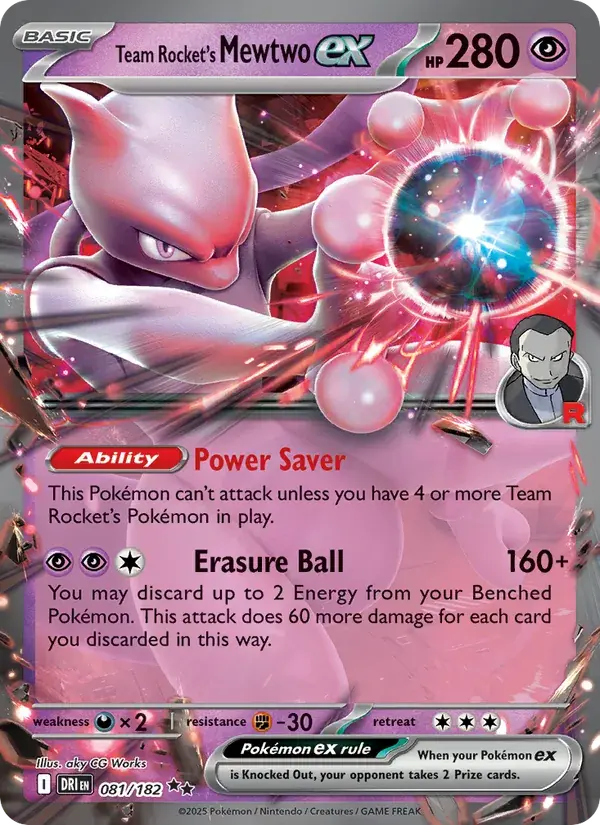 Team Rocket's Mewtwo ex - 081/244 - Destined Rivals