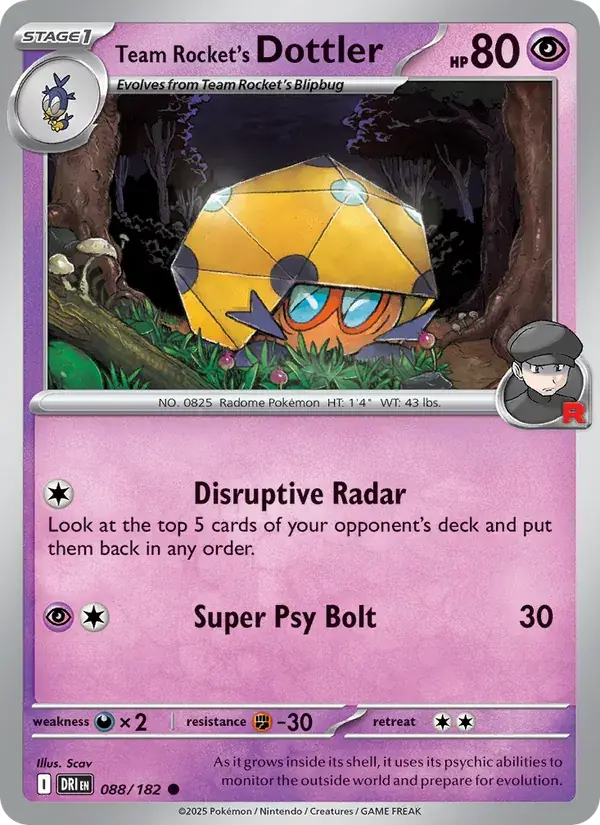 Team Rocket's Dottler - 088/244 - Destined Rivals