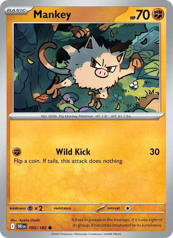 Mankey - 090/244 - Destined Rivals