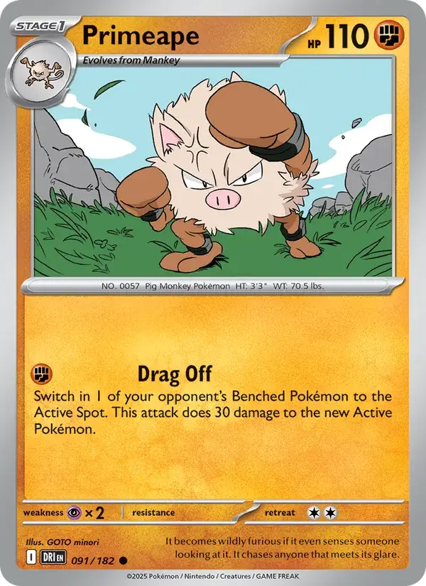 Primeape - 091/244 - Destined Rivals