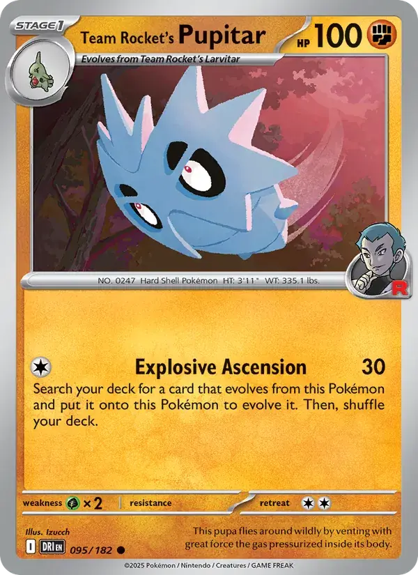 Team Rocket's Pupitar - 095/244 - Destined Rivals