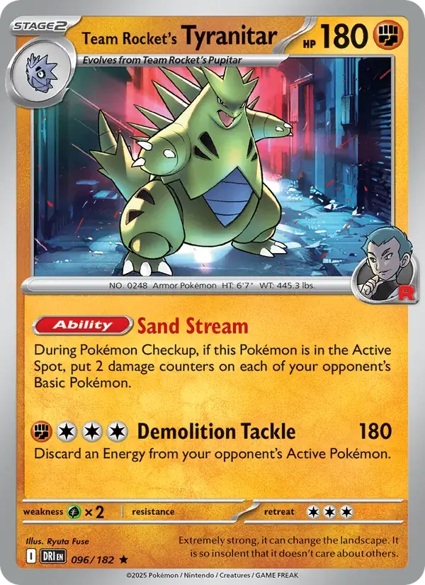 Team Rocket's Tyranitar - 096/244 - Destined Rivals