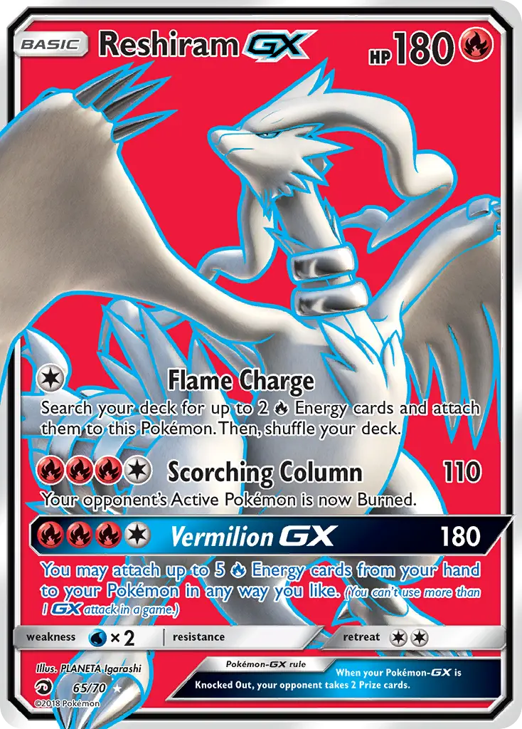 Reshiram GX - 65/78 - Majesté Des Dragons