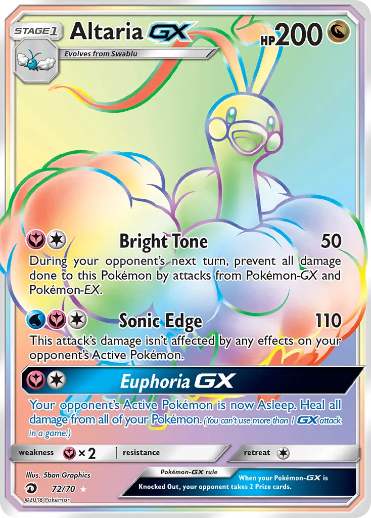 Altaria GX - 72/78 - Majesté Des Dragons