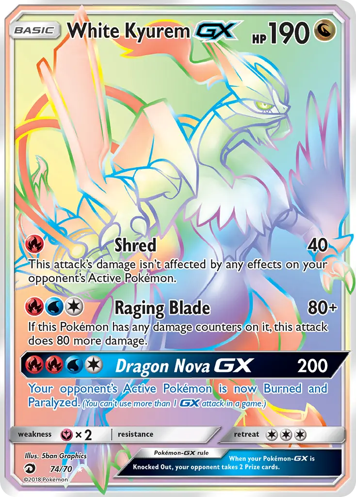 Kyurem Blanc GX - 74/78 - Majesté Des Dragons