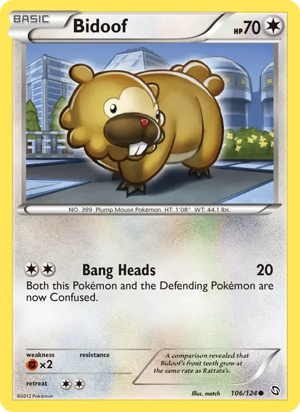 Bidoof - 106/128 - Dragons Exalted