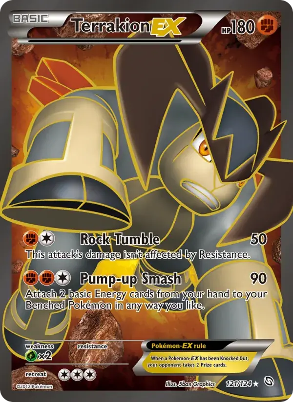 Terrakion-EX - 121/128 - Dragons Exalted