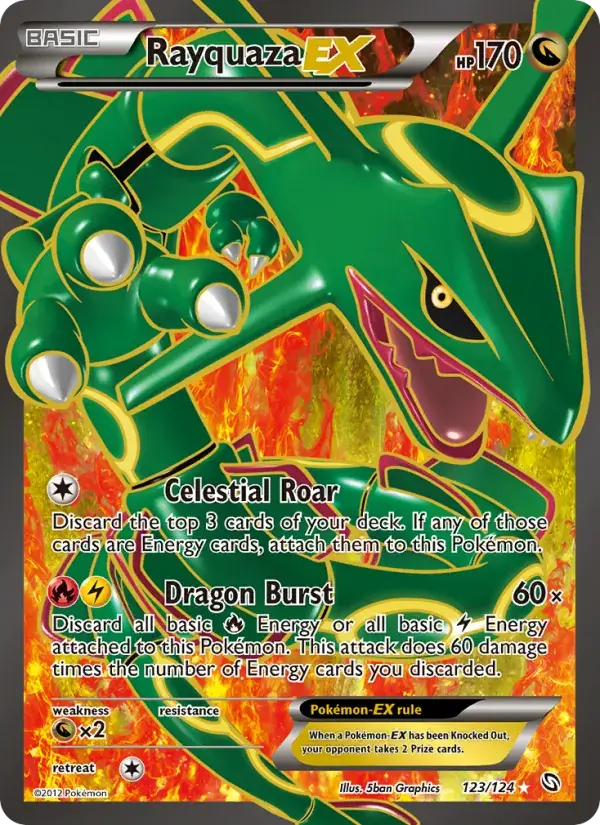 Rayquaza-EX - 123/128 - Dragons Exalted