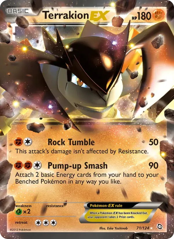 Terrakion-EX - 71/128 - Dragons Exalted